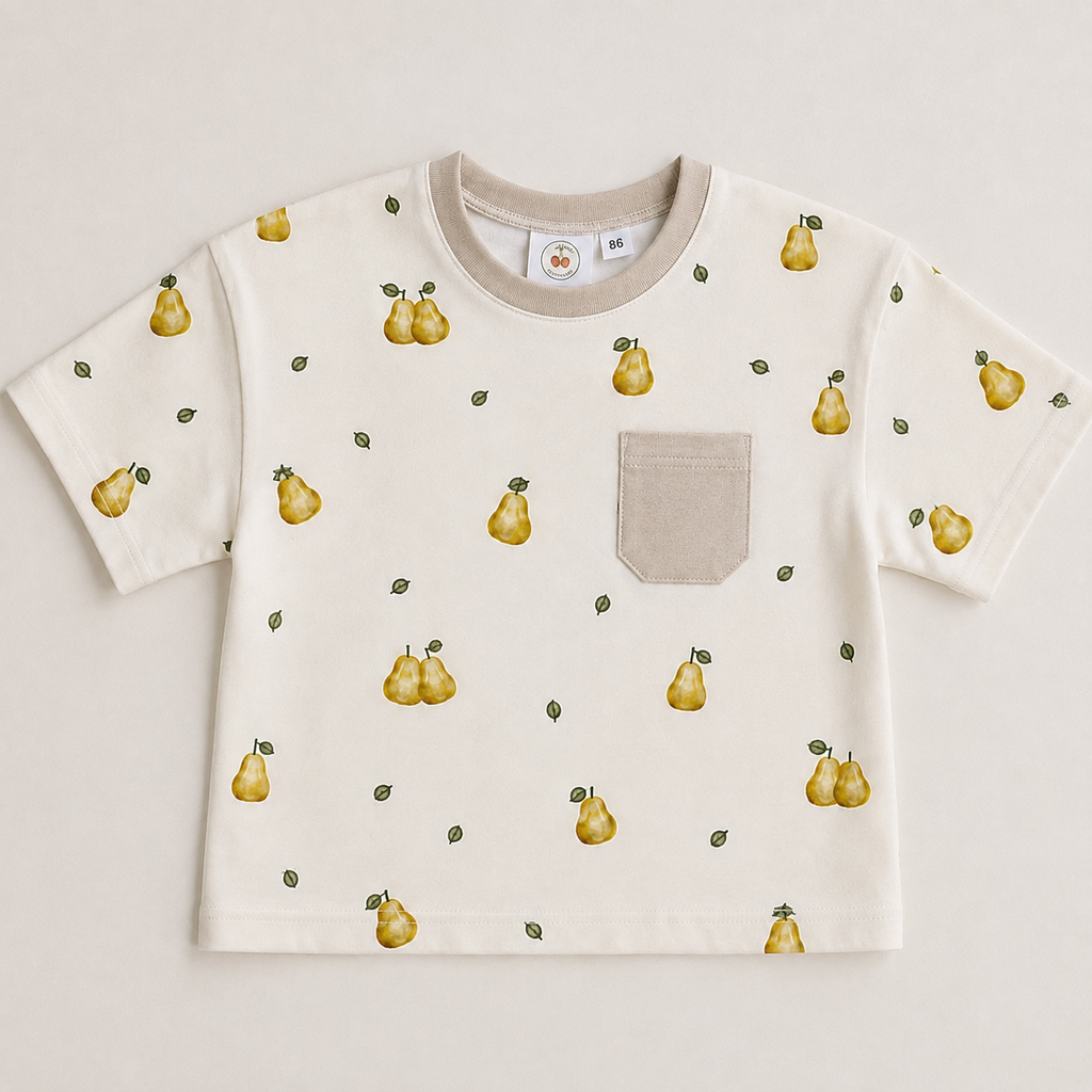 Handmade Oversized T-Shirt „Birnen“