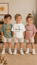 Handmade personalisiertes Oversized T-Shirt „Zahl“