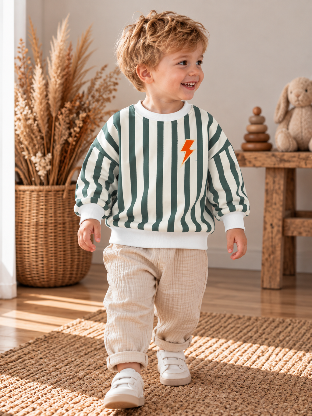 Handmade Oversized Sweater „Play all Day“
