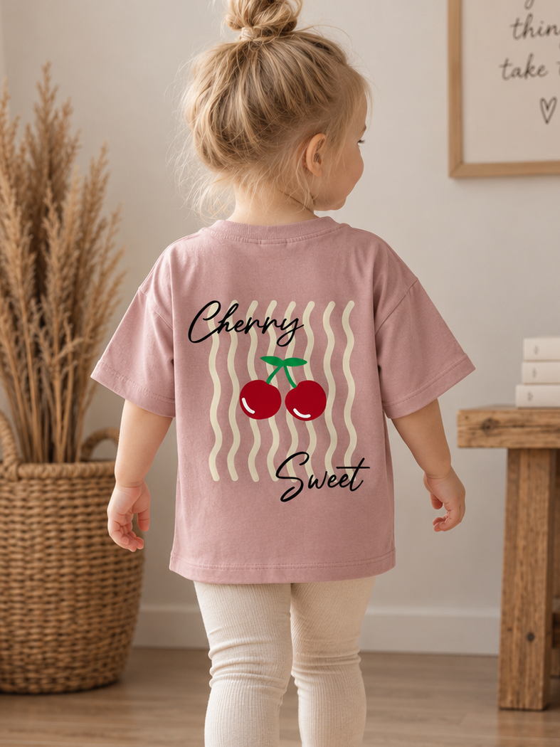 Handmade Oversized T-Shirt „Cherry Sweet“