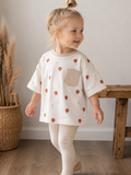 Handmade Oversized T-Shirt „Erdbeeren“