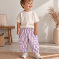 Barrel Pants „Lila Karo“