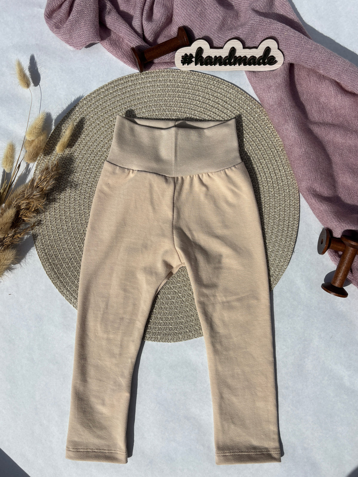 Handmade Leggings „Uni Beige“