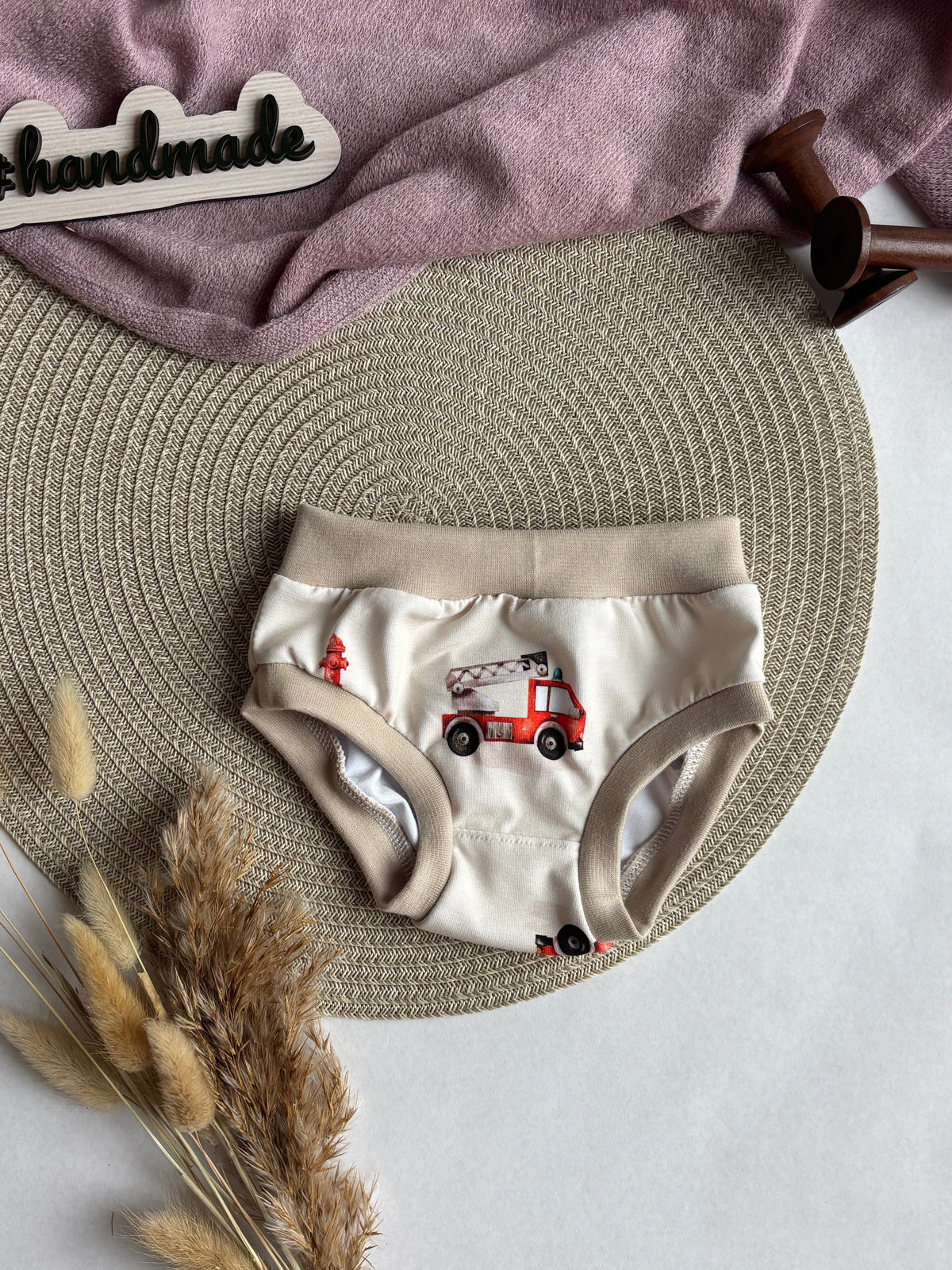 Handmade Kinder Unterhose „Feuerwehr“