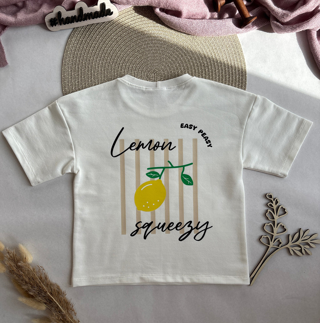 Handmade Oversized T-Shirt „Lemon Squeezy "
