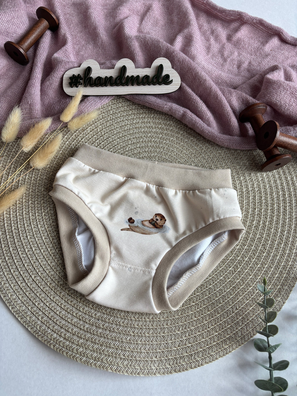Handmade Kinder Unterhose „Otter“