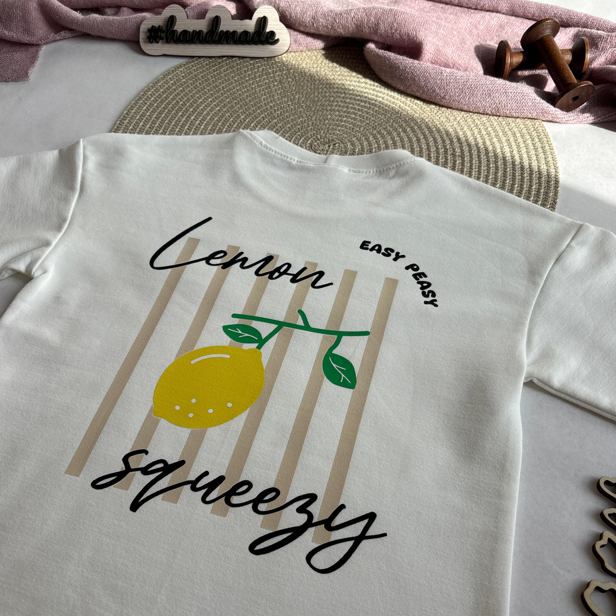 Handmade Oversized T-Shirt „Lemon Squeezy "