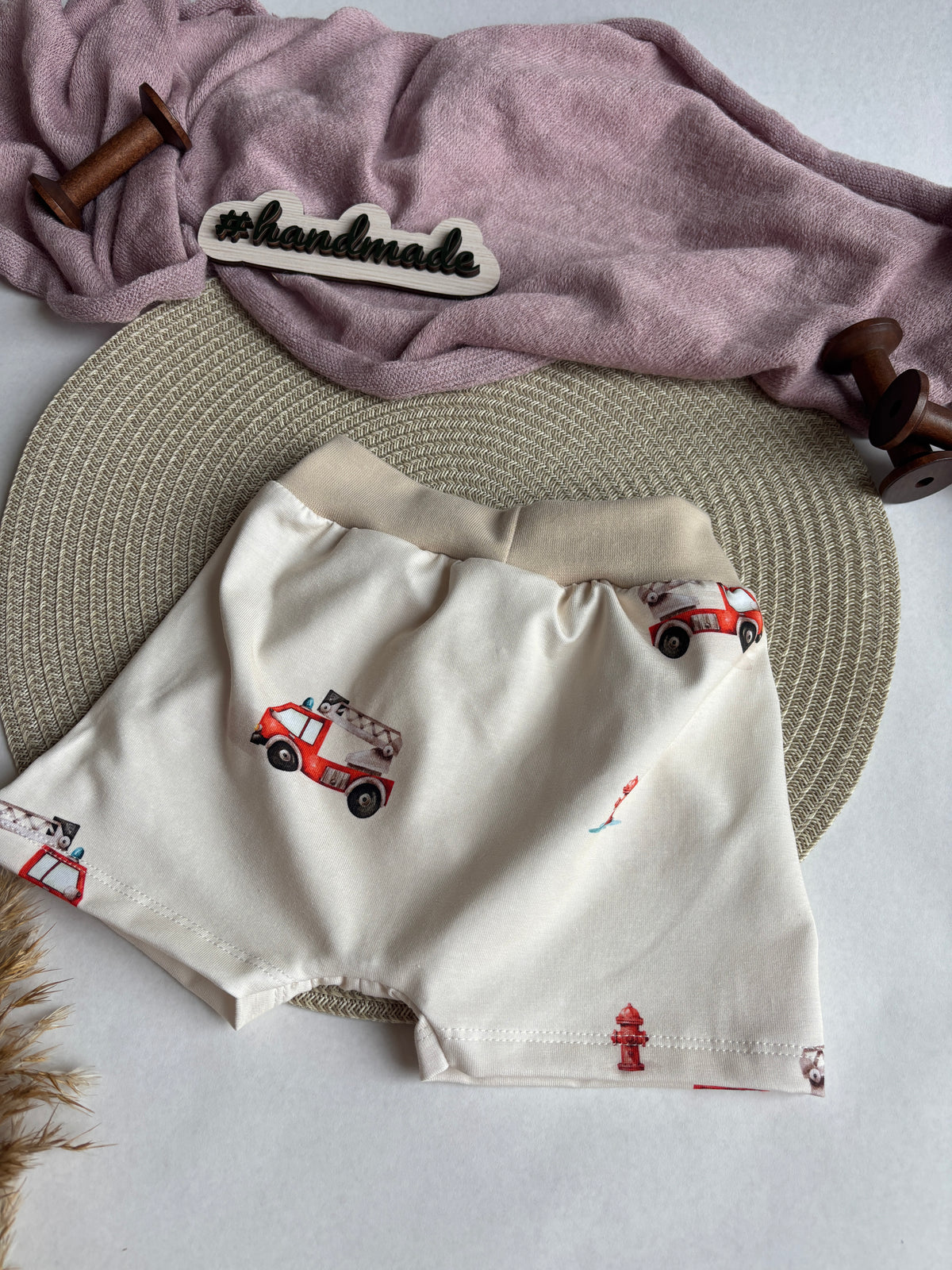 Handmade Kinder Boxershorts „Feuerwehr“