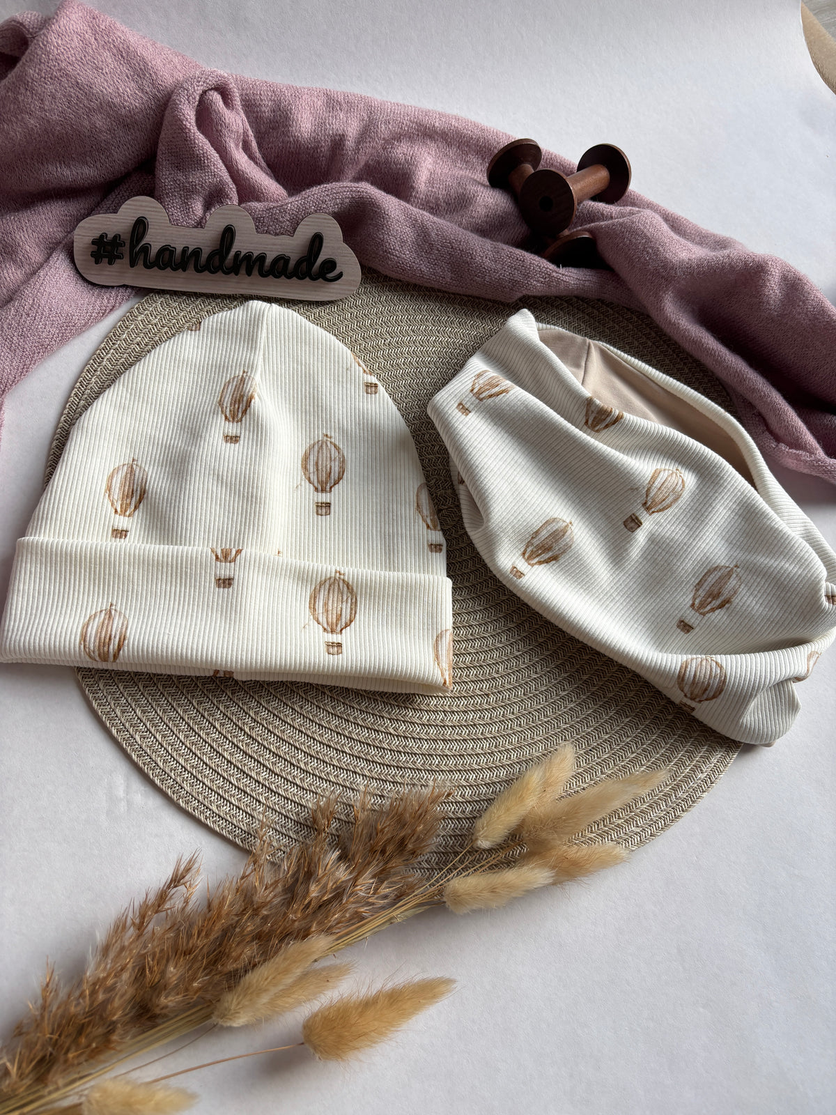 Handmade Mütze & Loop „Heißluftballons“