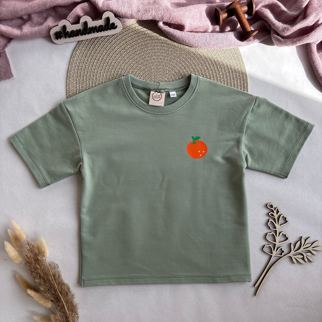 Handmade Oversized T-Shirt „Squeeze the Day"