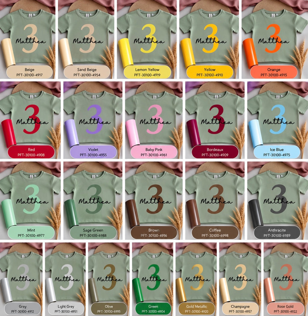 Handmade personalisiertes Oversized T-Shirt „Zahl“