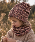Herbst Limited Edition Handmade Mütze & Loop „Blumen“
