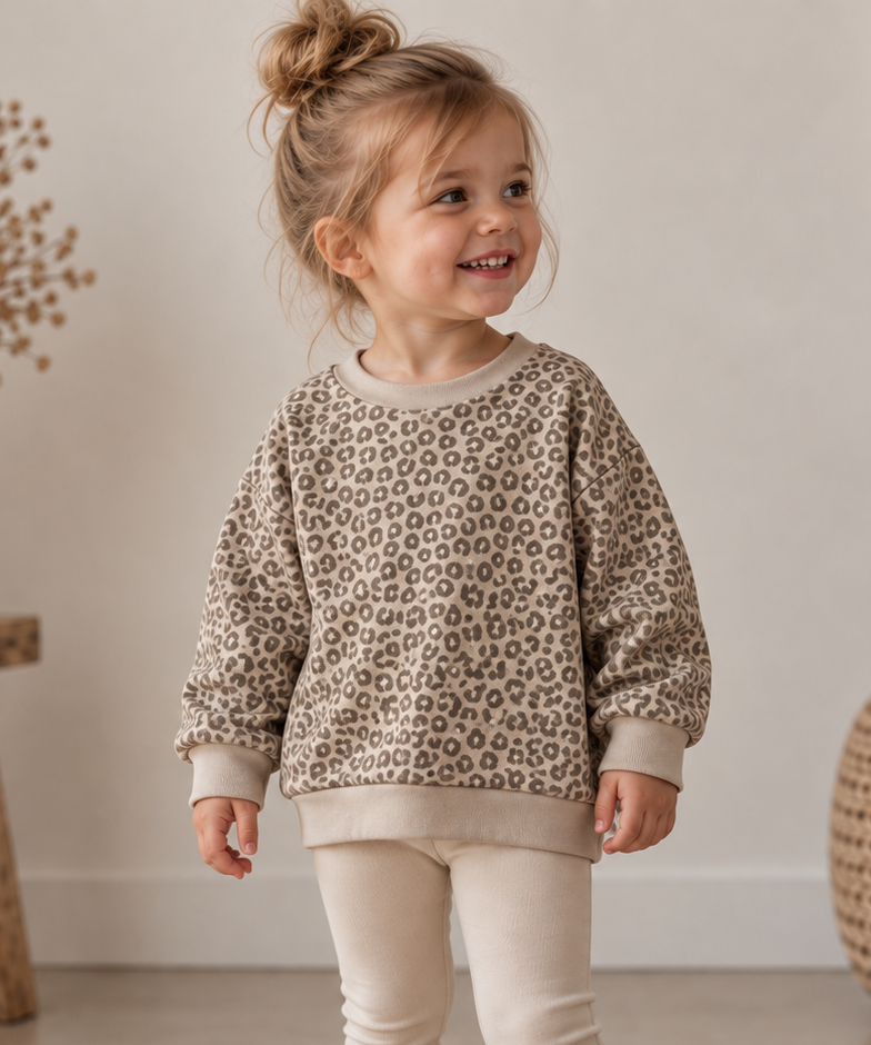 Handmade Oversized Sweater „Leo Greige“