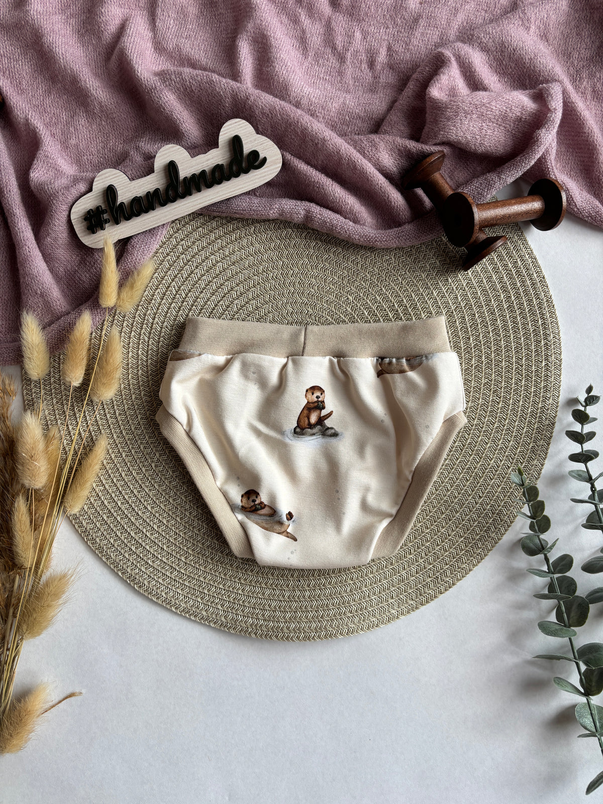 Handmade Kinder Unterhose „Otter“