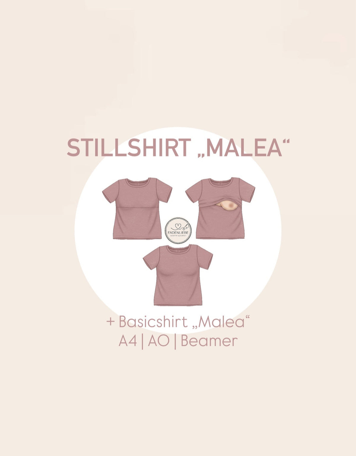 Schnittmuster „Stillshirt Malea“ inkl. Basic-Version