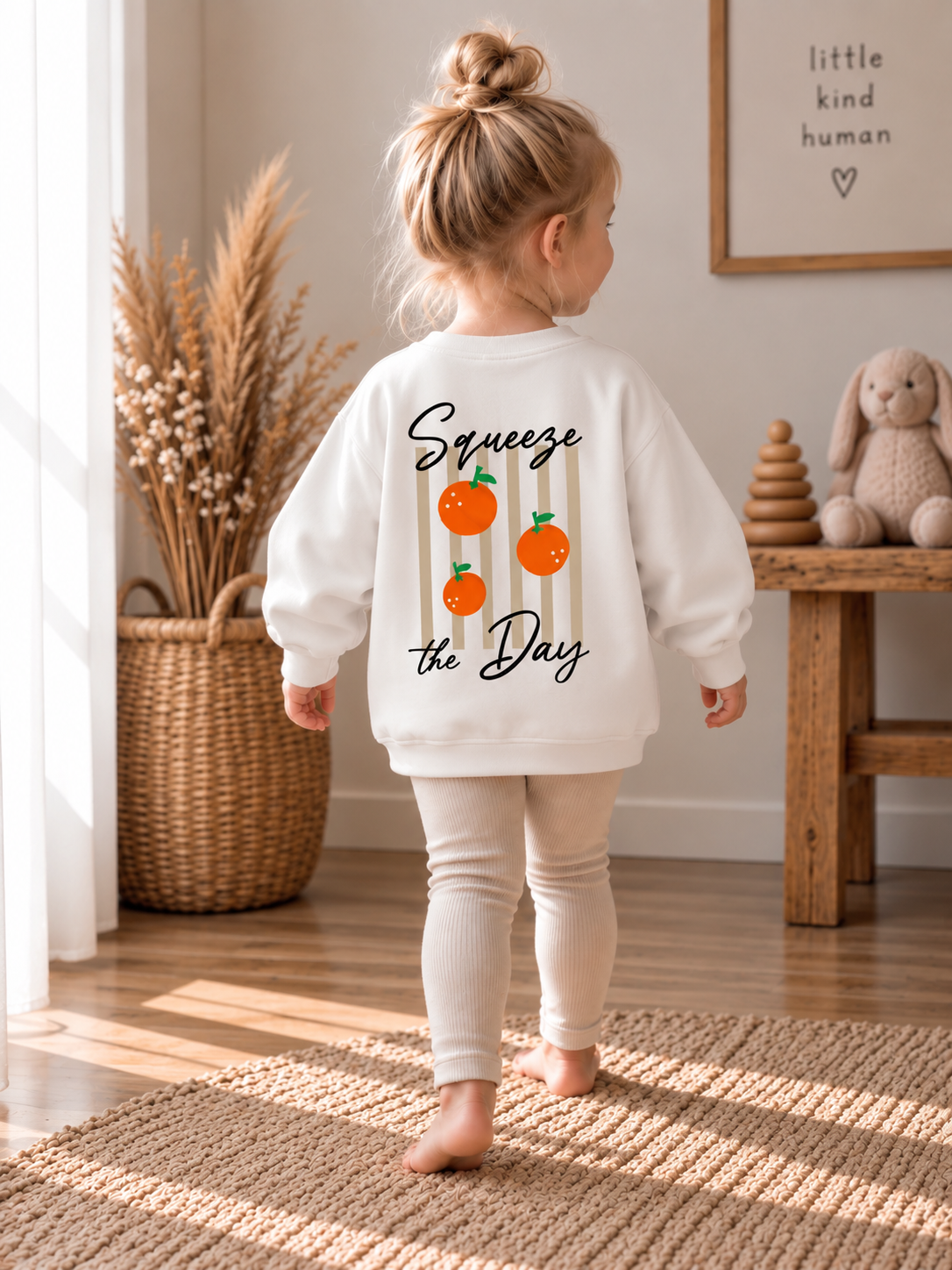 Handmade Oversized Sweater „Squeeze the Day“