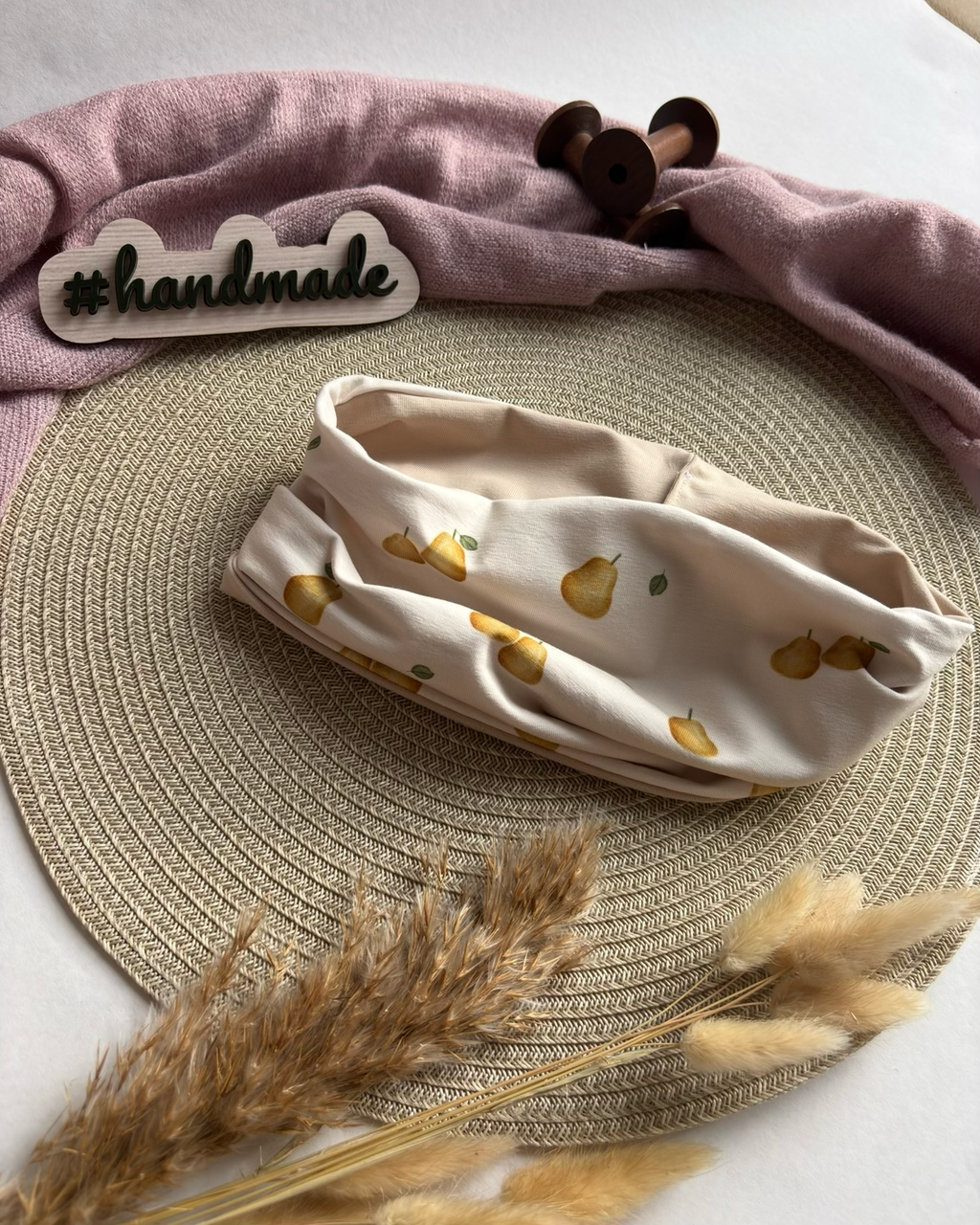 Handmade Mütze & Loop „Birnen“