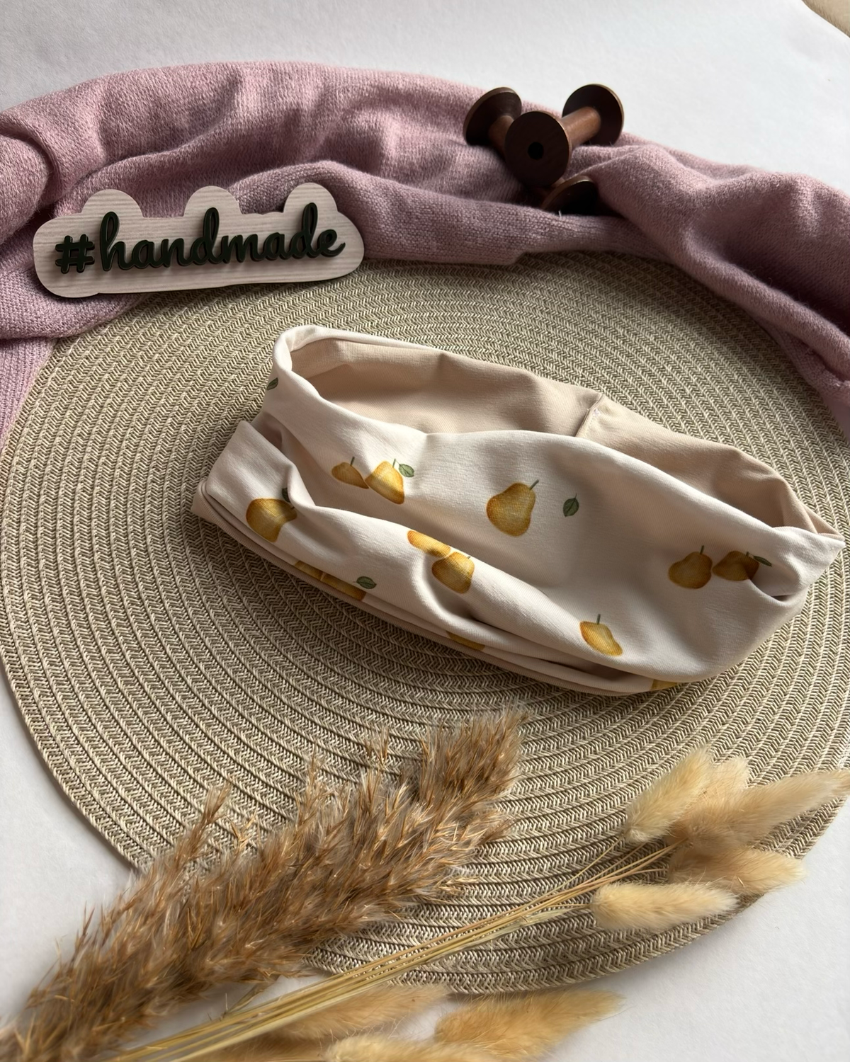 Handmade Mütze & Loop „Birnen“