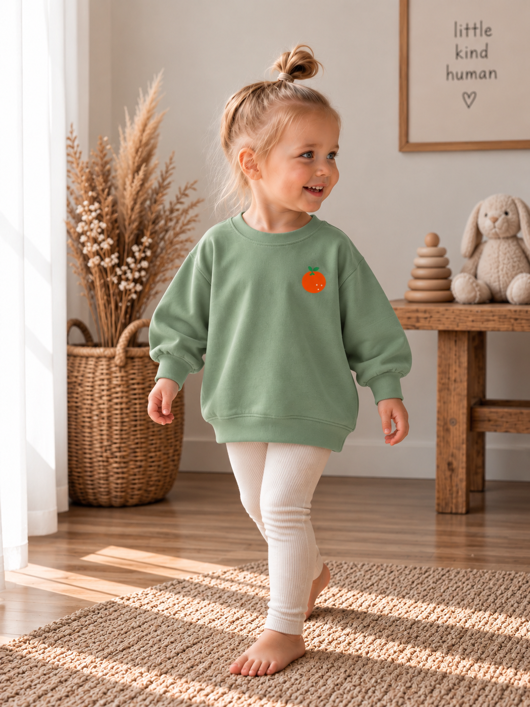 Handmade Oversized Sweater „Squeeze the Day“