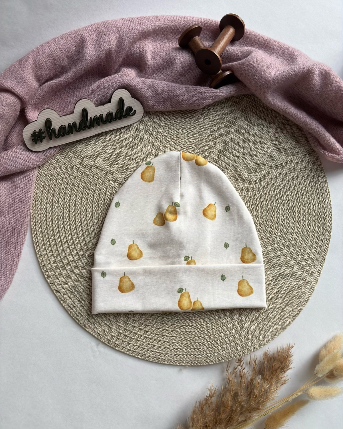 Handmade Mütze & Loop „Birnen“