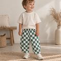 Barrel Pants „Grün Karo“