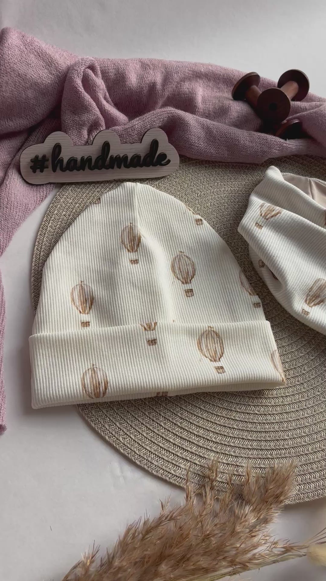 Handmade Mütze & Loop „Heißluftballons“