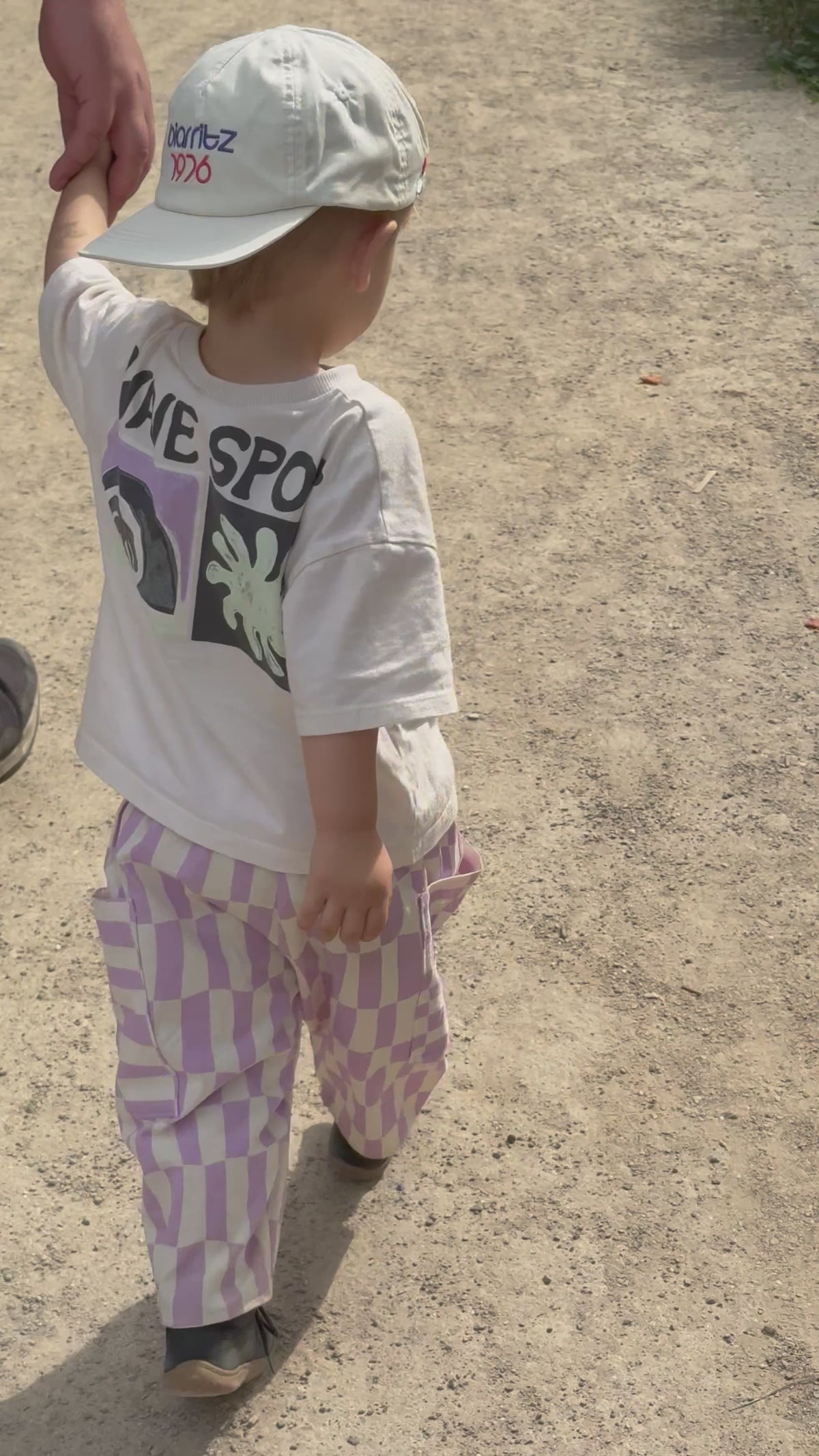 Barrel Pants „Lila Karo“