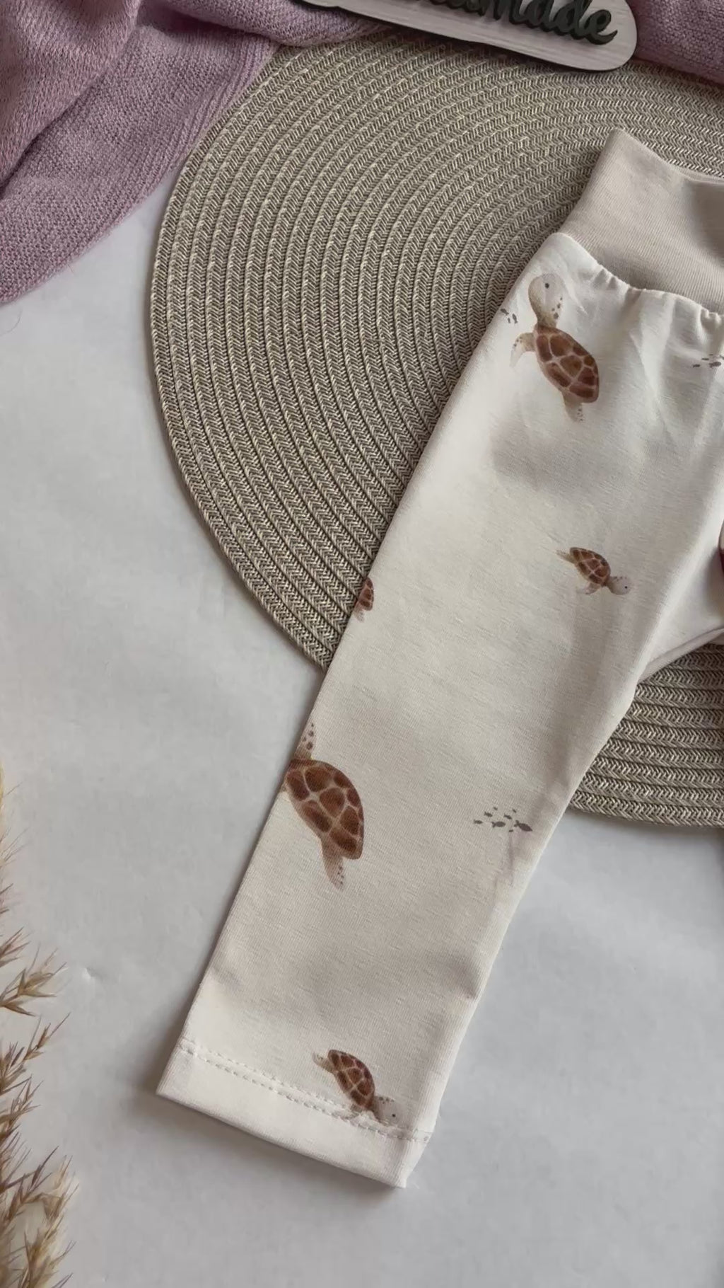 Handmade Leggings „Schildkröten“