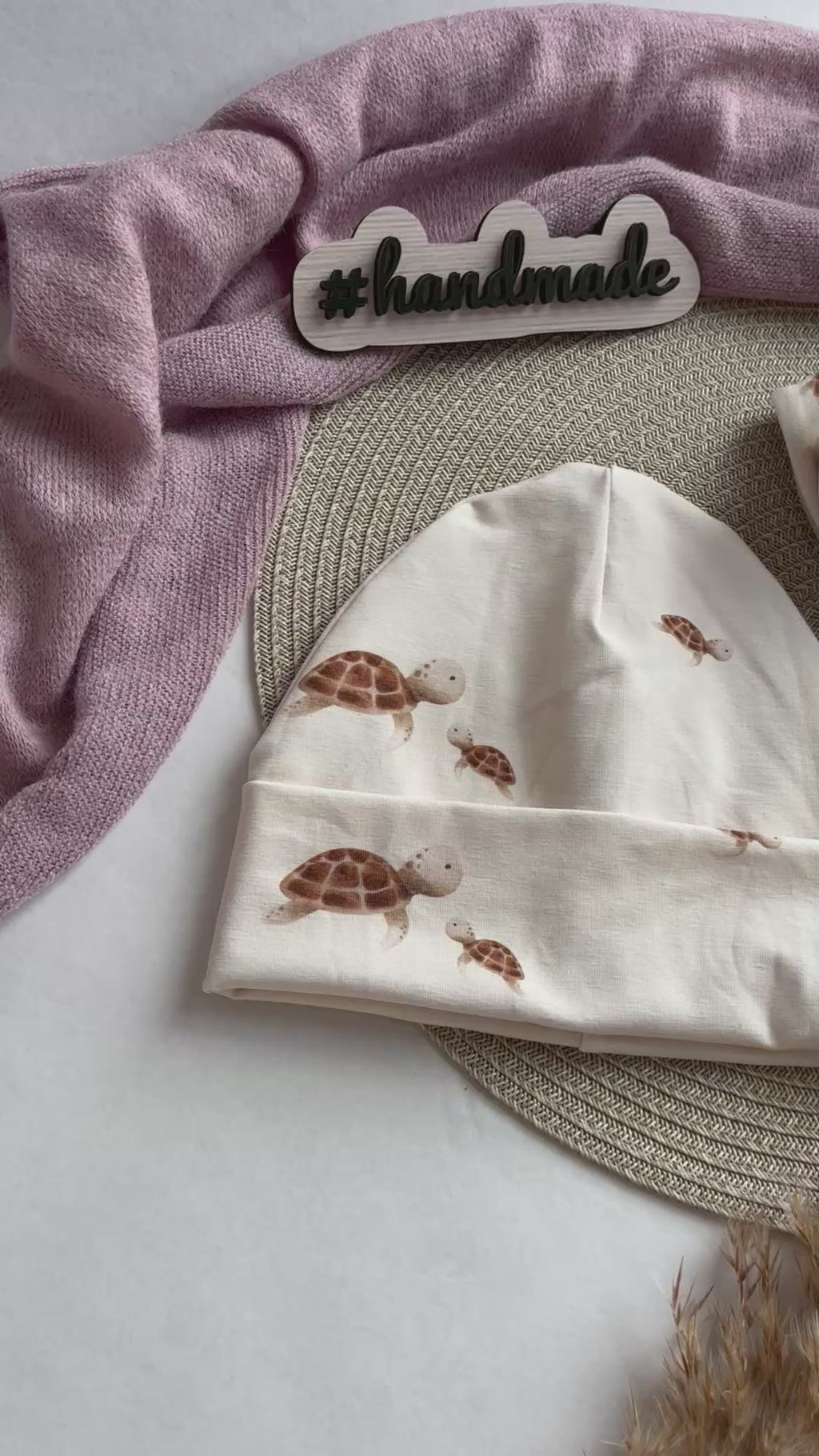 Handmade Mütze & Loop „Schildkröten“