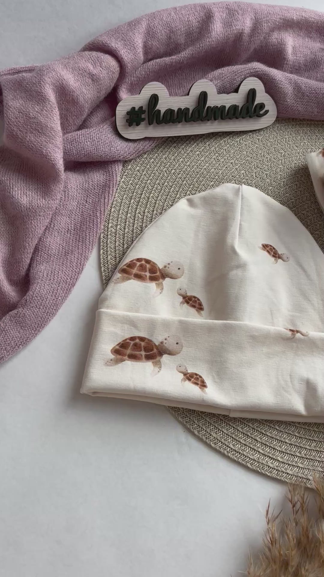 Handmade Mütze & Loop „Schildkröten“